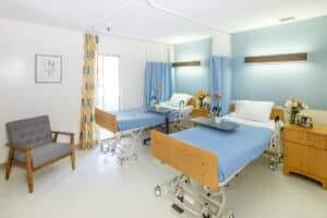 A resident's shared room at Stoney Point