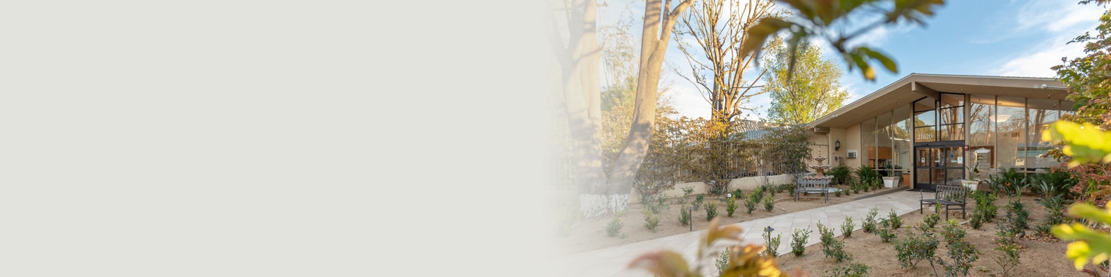 The outside of Stoney Point with plants